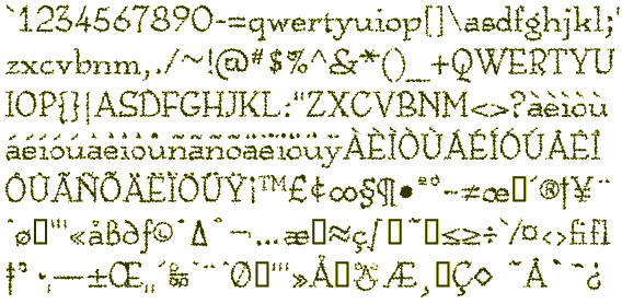 Character set