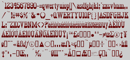Character Set